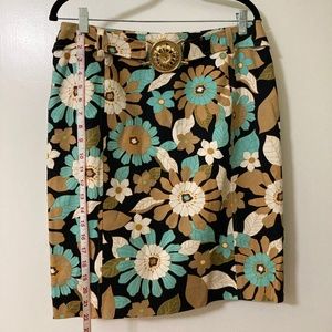 Floral pencil skirt Sz 8